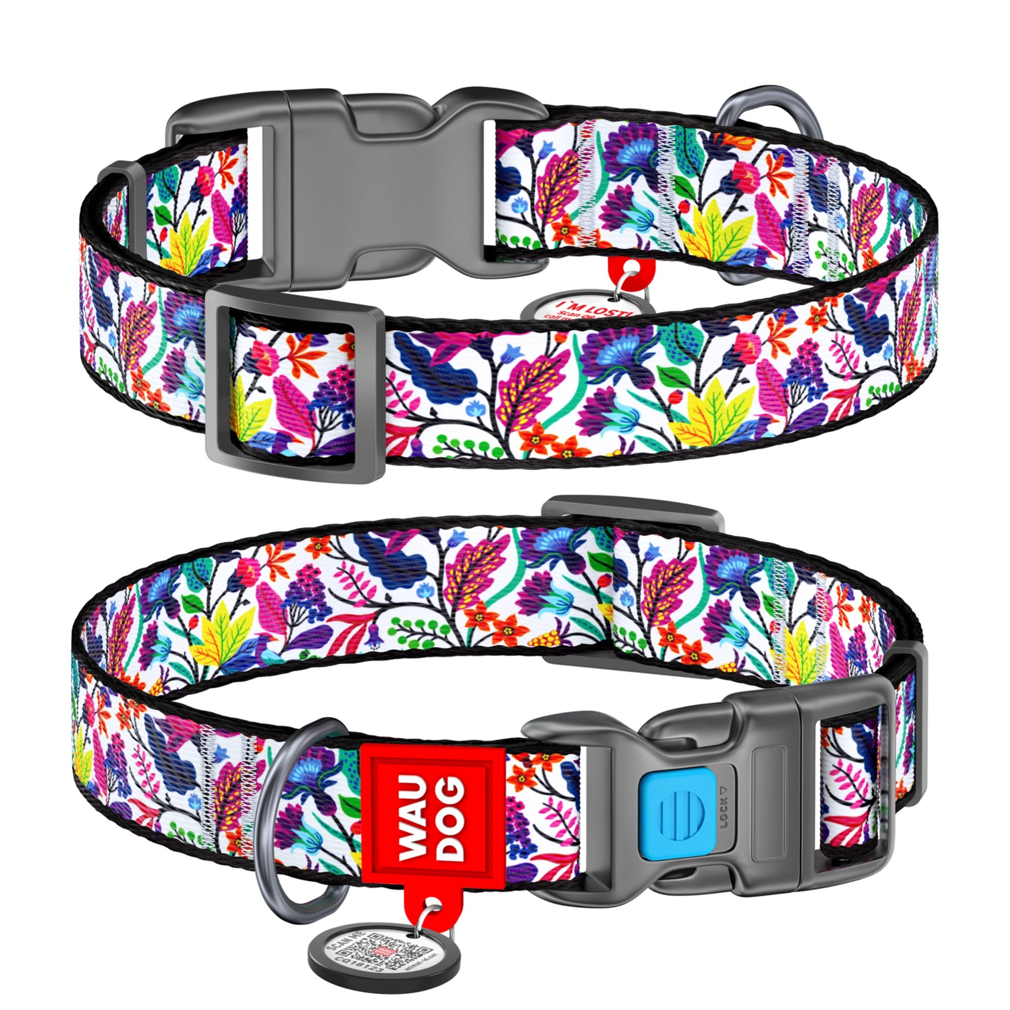 Magic flowers Nylon Collar