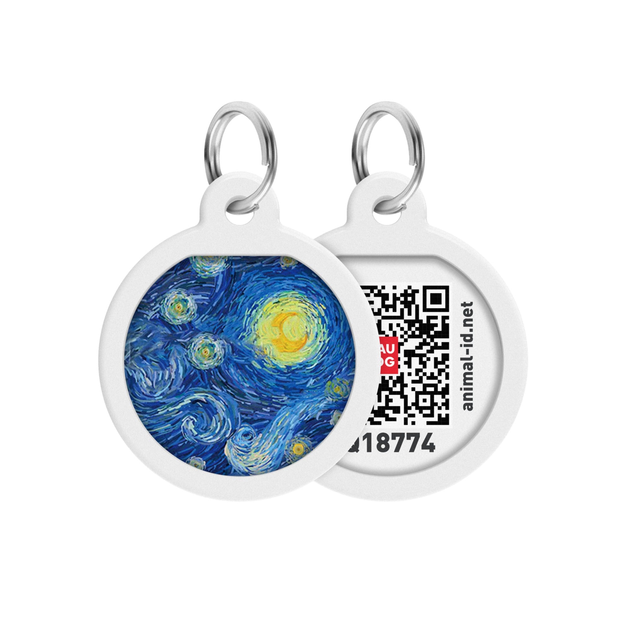 Smart ID Tag - Water Lilies design