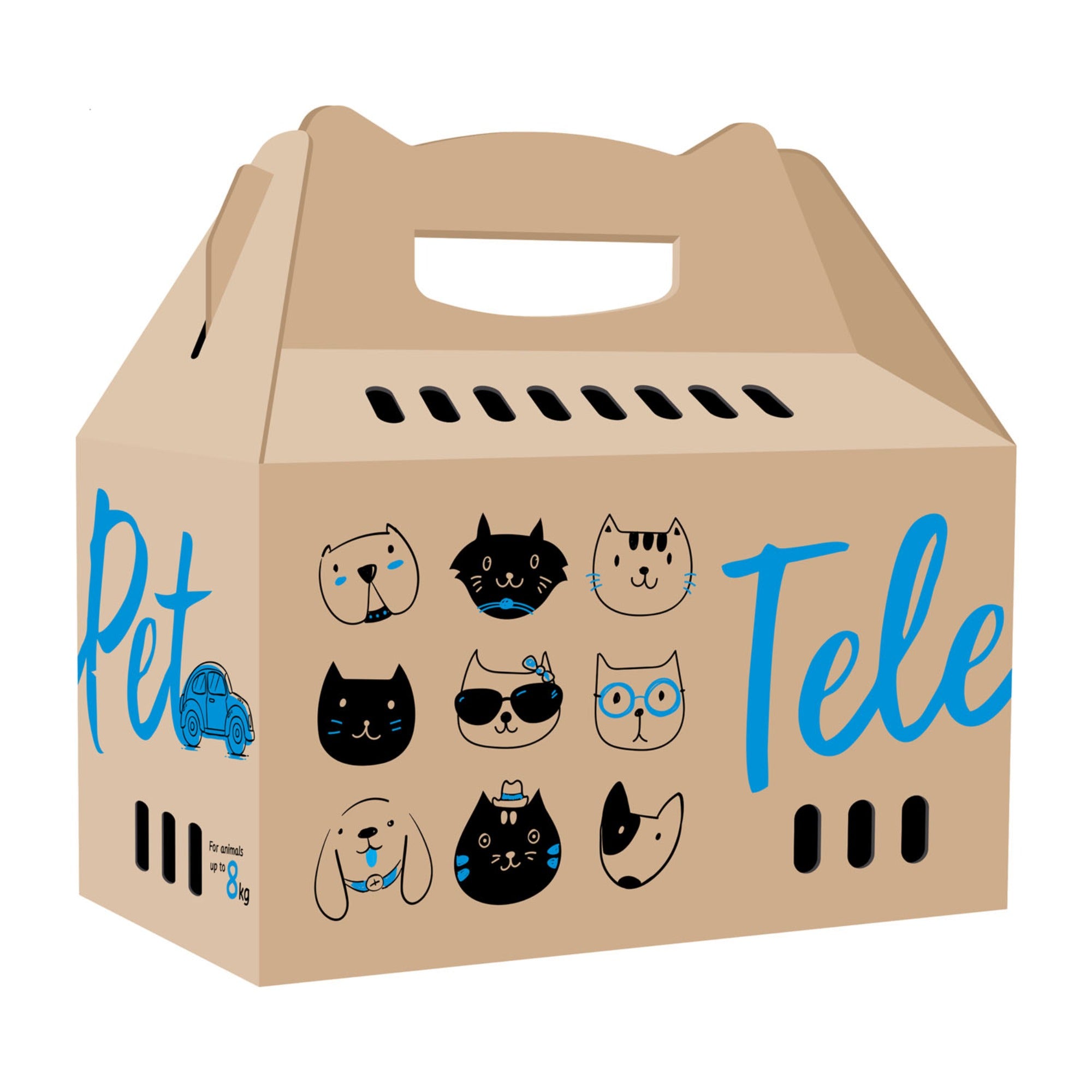 TelePet - Сardboard Carry-Box for Dog