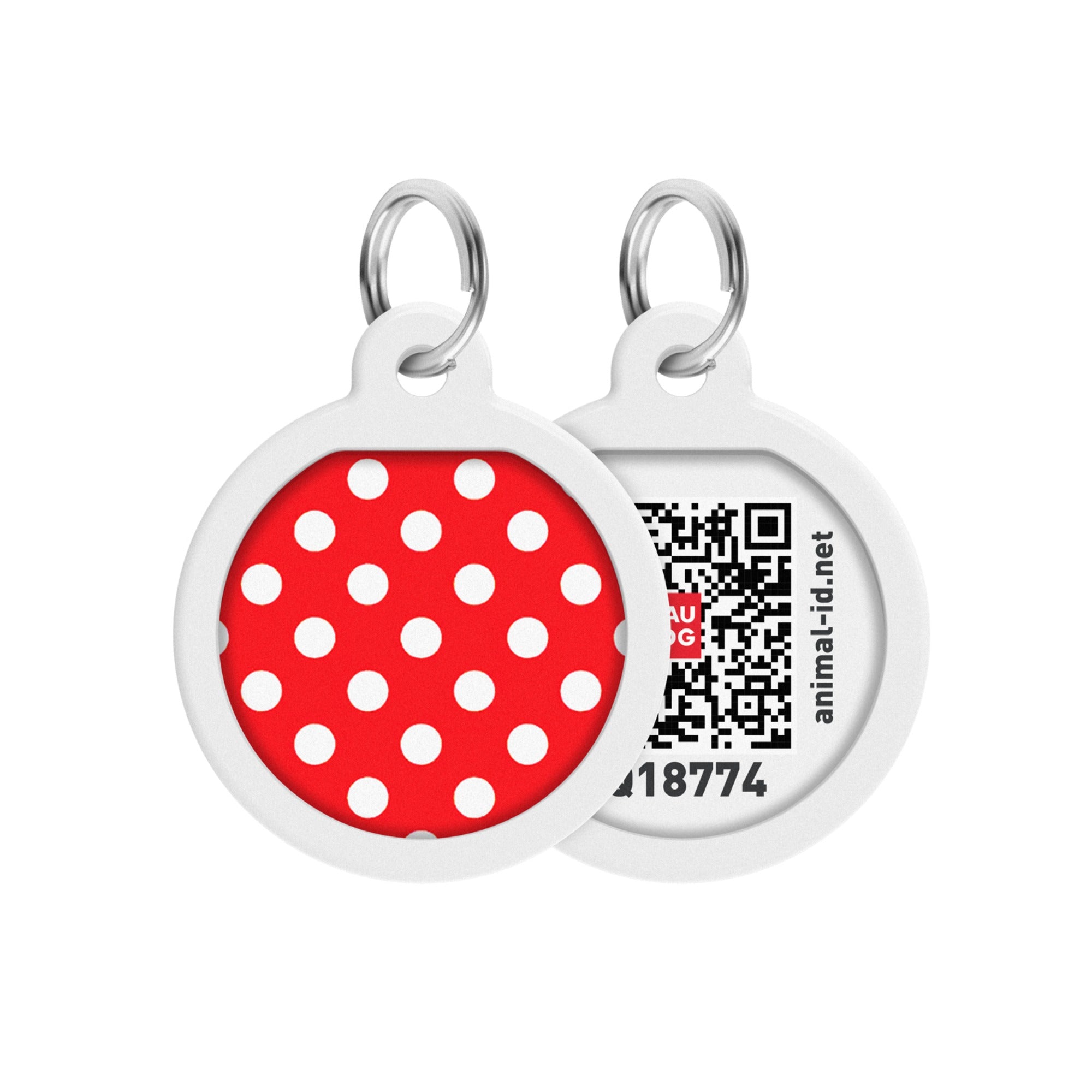 Smart ID Tag - Polka Dots design